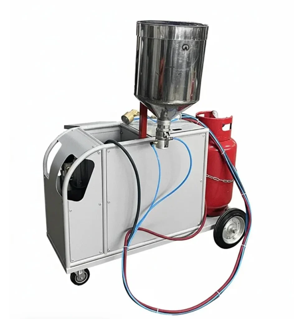 Защита бетона газопламенным порошковым покрытием: современный подход с использованием оборудования Anticor Poly ANTICOR POLY портативная установка для газопламенного нанесения высокомолекулярного полиэтилена и термопластичных красок